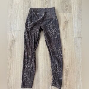 lululemon brown Leopard Print Leggings